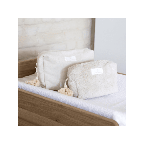 Living Nature Toilettas Claire Medium Linnen Beige