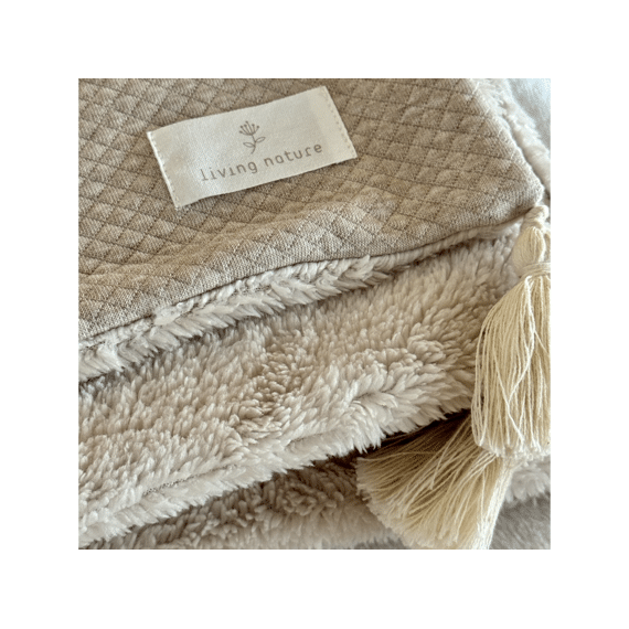 Living Nature Dora Deken 80x100cm Camel/poile Teddy