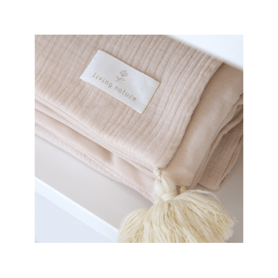 Living Nature Doris Deken 65x95cm Tetra Rose