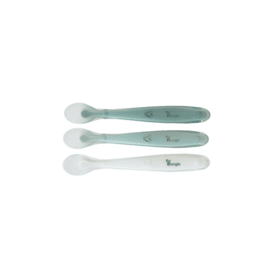 Bo Jungle Silicone Lepels Wit/sage Green/jade
