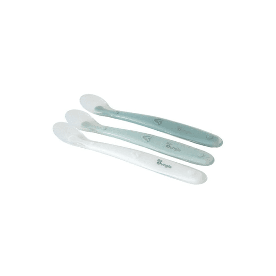 Bo Jungle Silicone Lepels Wit/sage Green/jade