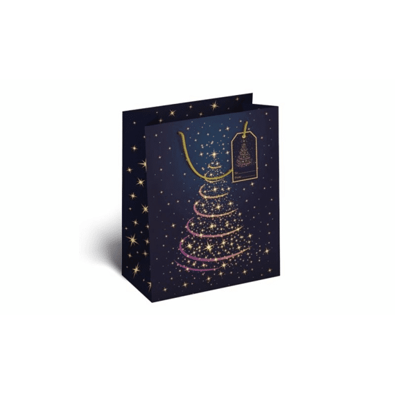 Giftbag Midnight Blue X-mas L