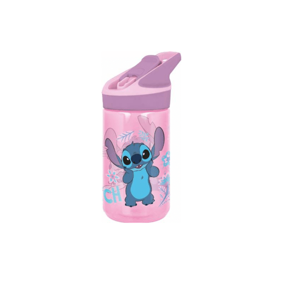 Stitch Tritan Premium Waterfles 480ml - Pink Jungle