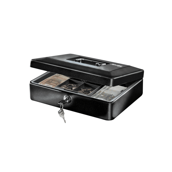 Masterlock Geldkistje Medium  Staal 2 Sleutels Uitneembare 8 Vakken Zwart