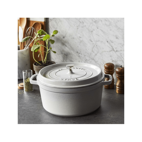 Staub La Cocotte Braad/stoofpot Wit 28cm