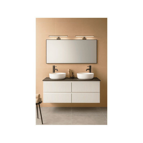 Thys Onderkast Solo Manhattan Witlak Glans Groef 2 Schuiven 120 Cm