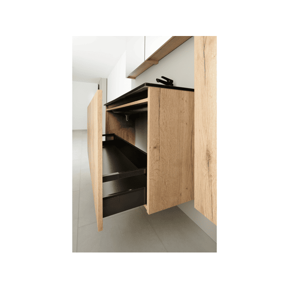 Thys Onderkast  Trendline Eik Horizontaal, Real Wood Natuur Style 160 Cm Glijst Hout