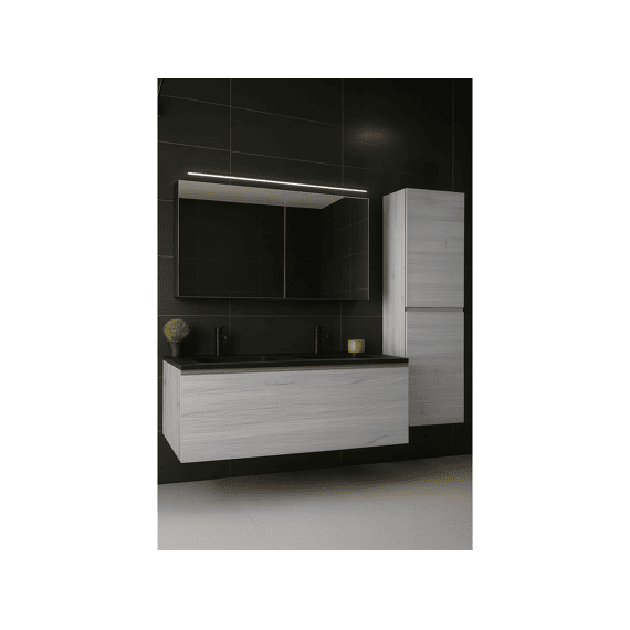 Thys Onderkast  Trendline Eik Horizontaal, Real Wood Grijs Style 160 Cm Glijst Hout