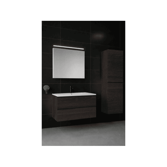 Thys Onderkast  Trendline Eik Horizontaal, Real Wood Black Style 60 Cm Glijst Hout