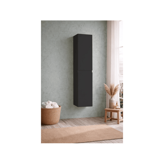 Thys Kolomkast Trendline Black Mat 40x160 Cm Glijst Hout