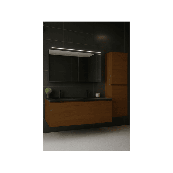 Thys Kolomkast Trendline Horizontaal Notelaar 40x160 Cm Glijst Hout
