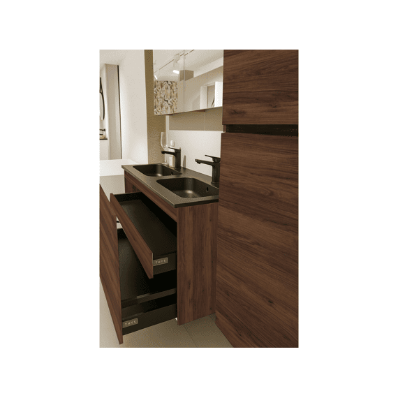 Thys Onderkast  Trendline Notelaar Horizontaal Luxe 140 Cm Glijst Hout