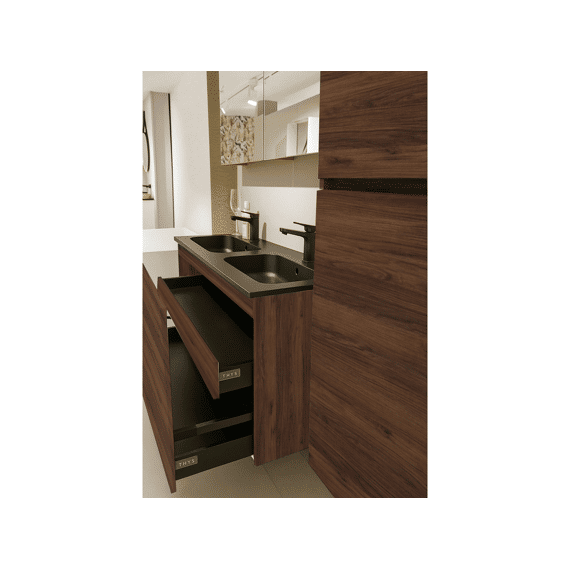 Thys Onderkast  Trendline Notelaar Horizontaal Luxe 160 Cm Glijst Hout