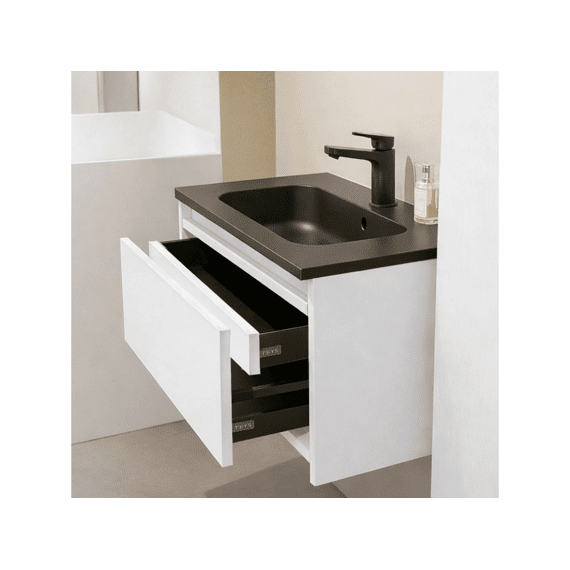 Thys Onderkast  Trendline Soft Mat Wit Luxe 60 Cm Glijst Hout