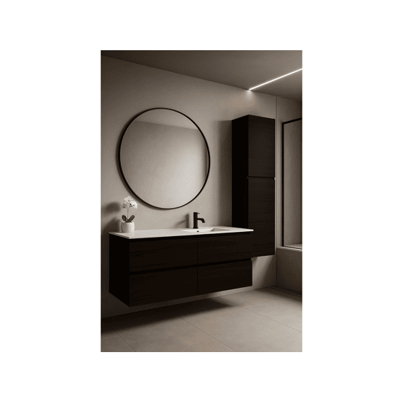 Thys Onderkast  Trendline Eik Horizontaal Rw Black Pure 120 Cm Glijst Hout