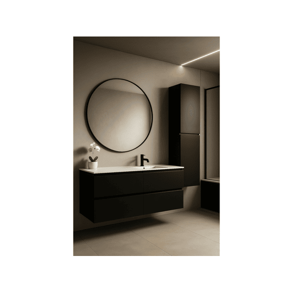 Thys Onderkast  Trendline Black Mat Pure 160 Cm Glijst Hout