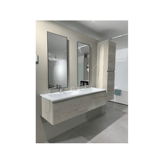 Thys Onderkast  Trendline Eik Horizontaal, Real Wood Grijs Slim 34 Cm X 120 Cm Glijst Hout