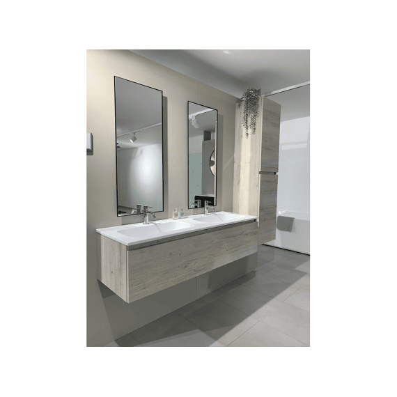 Thys Onderkast  Trendline Eik Horizontaal, Real Wood Grijs Slim 34 Cm X 160 Cm Glijst Hout