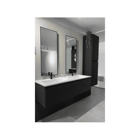 Thys Onderkast  Trendline Black Mat Slim 34 Cm X 160 Cm Glijst Hout