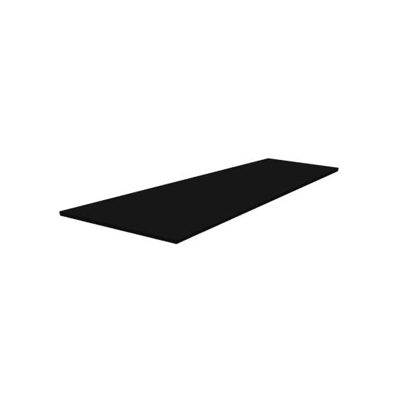 Thys Werkblad Vlak Trendline Black Mat 81x46 Cm