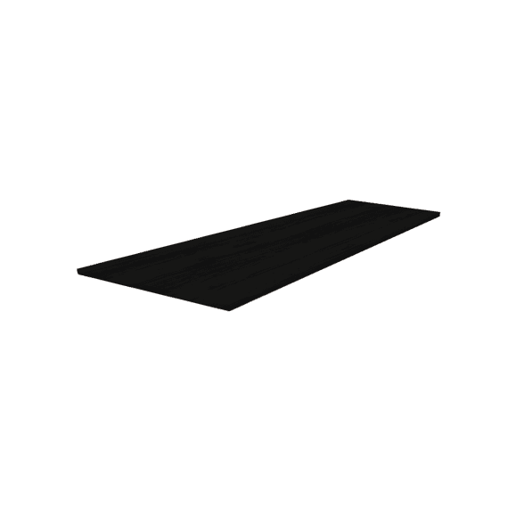 Thys Werkblad Vlak Trendline Real Wood Black 121x46 Cm