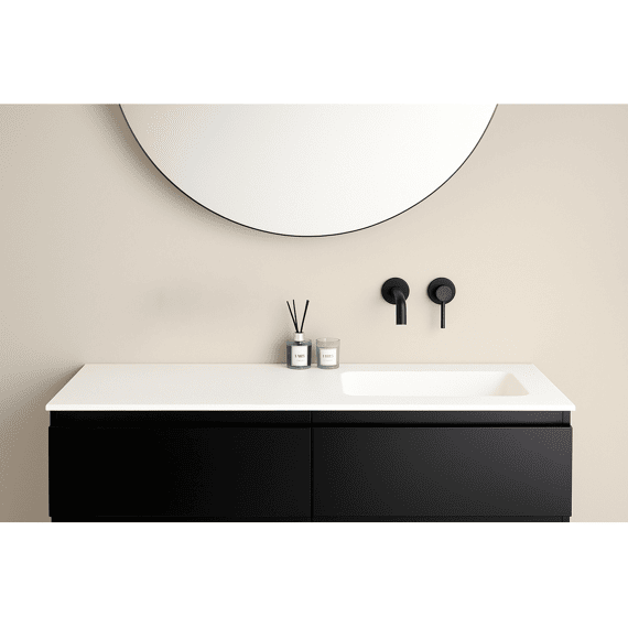 Thys Solid Surface Qube Lavabo  141x46cm Rechts