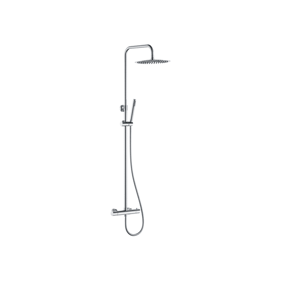Thys Thermostatische Regendouche 25cm Opbouw Bormio Met Handdouche Chroom