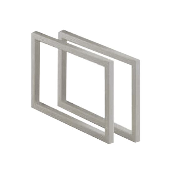 Thys Set Van 2 Meubelpoten 2x25x45cm Wit