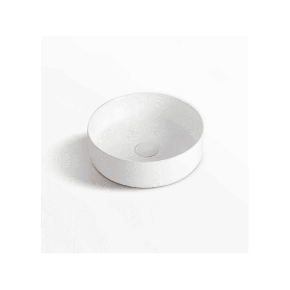 Thys Opzet Lavabo  Deff Keramiek Rond Glanzend Wit