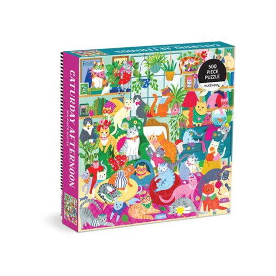 Mudpuppy Puzzel 500 Stuks Caturday Afternoon