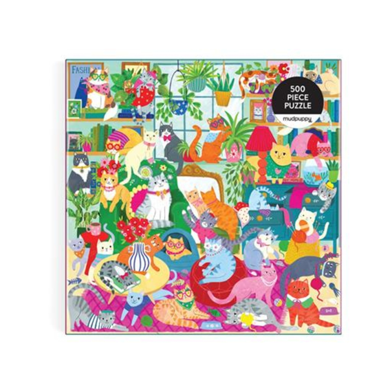 Mudpuppy Puzzel 500 Stuks Caturday Afternoon