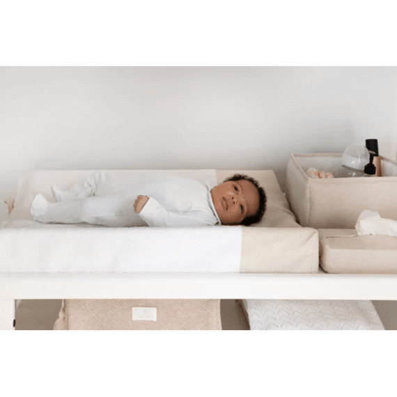 Living Nature Aankleedkussenhoes Linnen Beige