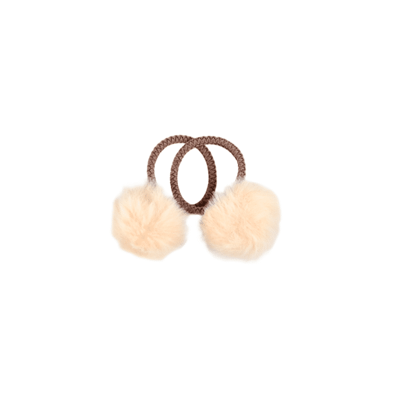 Busy Lizzie Haarelastiekjes Pompom Blue