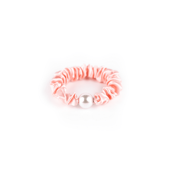 Busy Lizzie Scrunchie Pearl Light Pink
