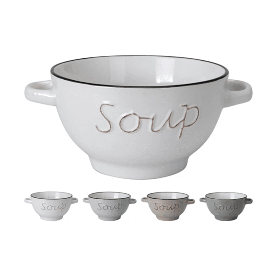Soepkom Met Handvatten Aardewerk