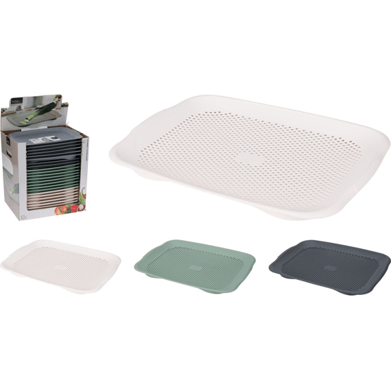 Vergiet En Snijplank 27x36cm 3 Assortiment