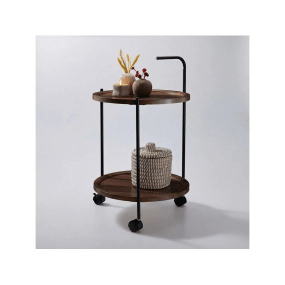 Bijzettafel Op Wielen D40x67cm