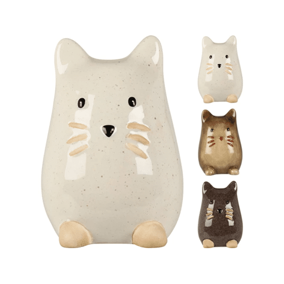 Kat Porselein 3 Kleuren Assortiment