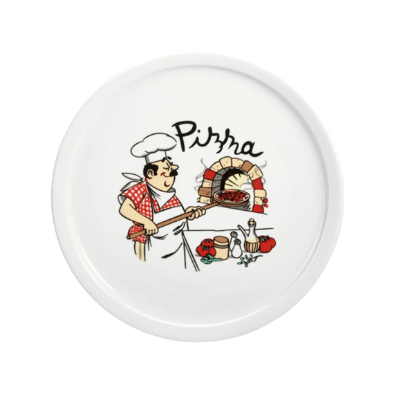 Pizzabord Porselein 30cm Pizza