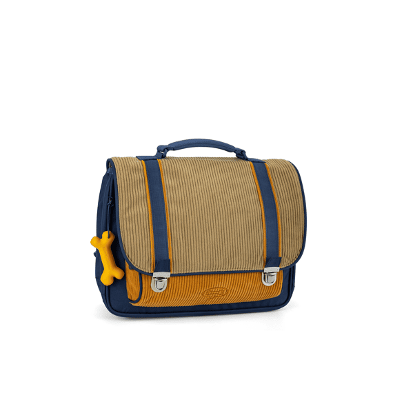 Stones And Bones Boekentas Cassis Corduroy Khaki & Honey