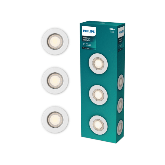 Philips Peridot Inbouwspot Kit Rond 7w Wit 3-Pack
