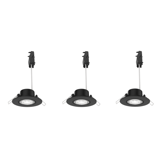 Philips Cilantro 3-Step Dimbaar 070 5w 27k Zwart 3-pack