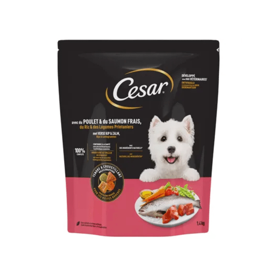 Cesar D Adult S Hond Kip&zalm 1,4kg