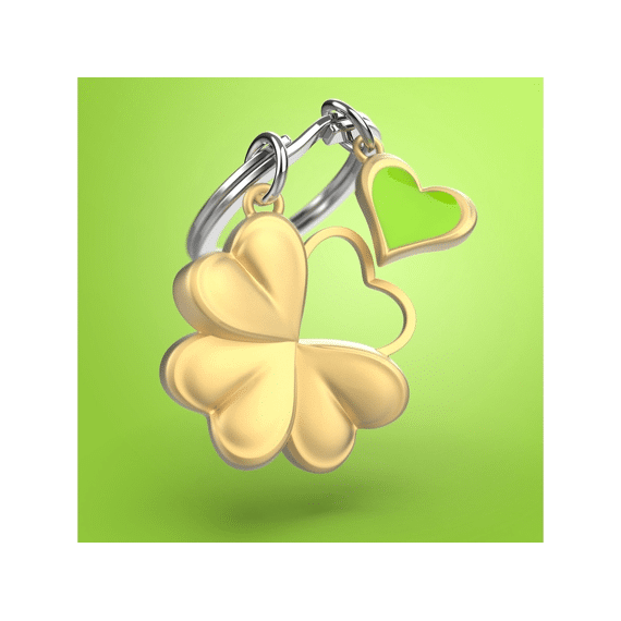 Metalmorphose Sleutelhanger Klavertje 4