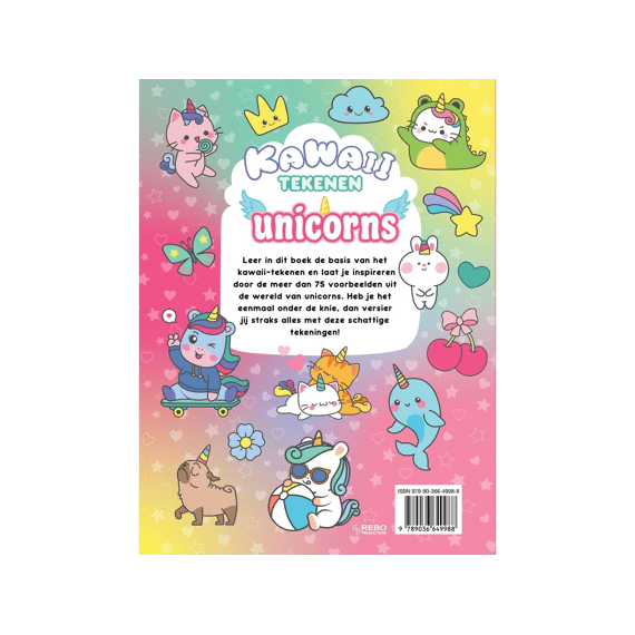 Kawaii Tekenen Unicorns & Friends