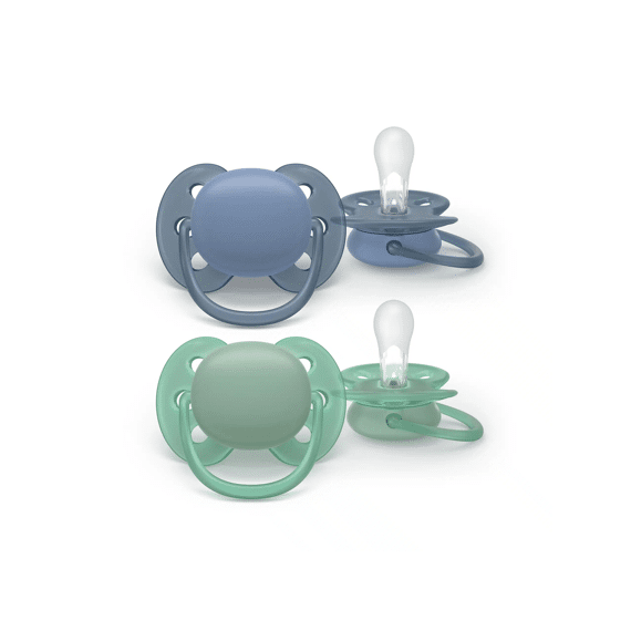 Avent Fopspeen +6m Soft Blauw/groen