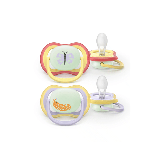 Avent Fopspeen +0m Air Night Vlinder/rups