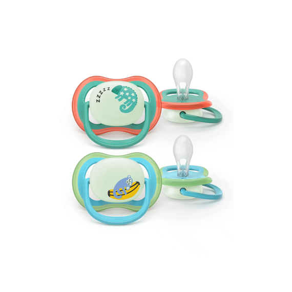 Avent Fopspeen +6m Air Night Aap/cameleon