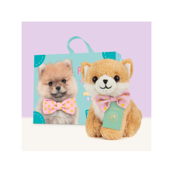Studio Pets Mini Pluche Pomeriaan Puppy Pompom 8cm