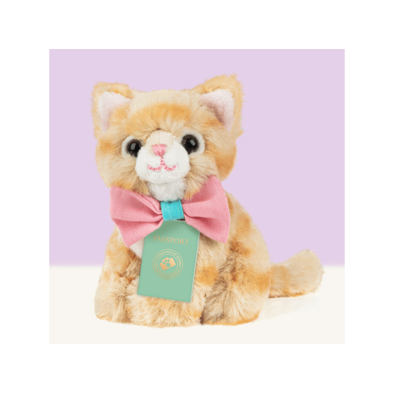Studio Pets Mini Pluche Europese Korthaar Kitten Tommy 8cm
